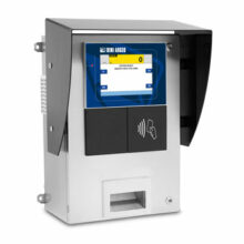 3590EGTBOX8: Kiosk with Weight Indicator for Self-Service Systems and Weighbridges, with 8" Touchscreen